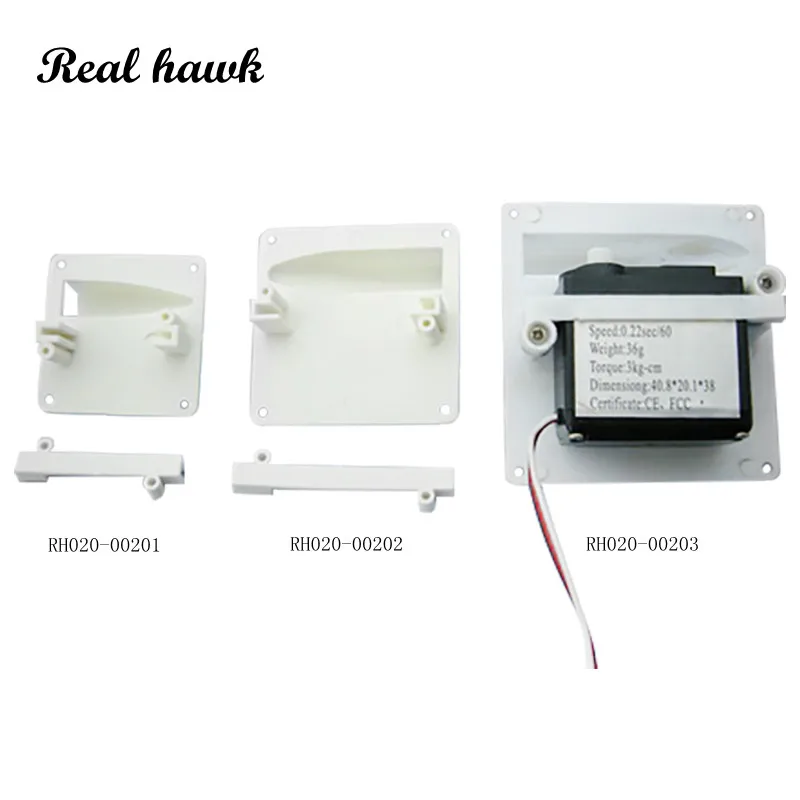 2 Pairs Wing Servo Mount/Servo Protector/Servo Retainer For 6-9/17/36 /55 G Servos No Include Servos