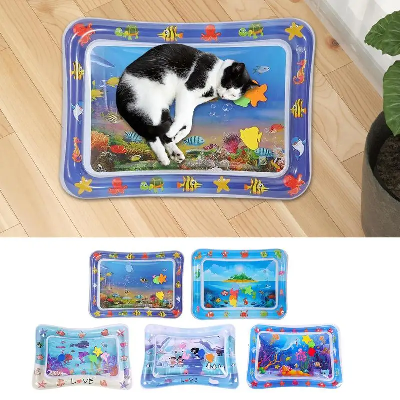 Sensory Water Mat Sensory Water Play Mat For Cats Thickened Sensor Water Play Mat Water Sense Play Mat Pet Play Sensory Cool Toy