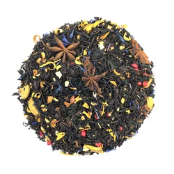 Té Negro Chai Mandala Con Naranja, Azahar, Pimienta Rosa, Jengibre, Canela, Anís Estrellado, Cardamomo y Aciano Azul Té negro Té