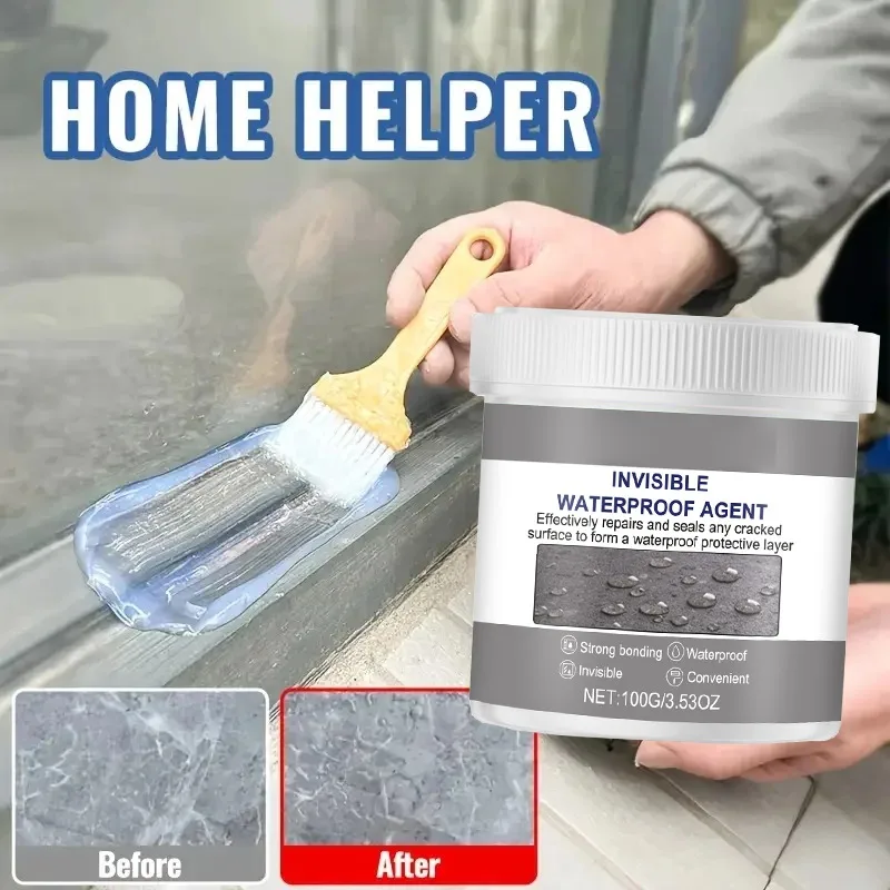 Invisible Waterproof Agent,Multi-Purpose Long-Lasting Waterproofer,Bathroom Waterproof Coating,Transparent & Durable Protection