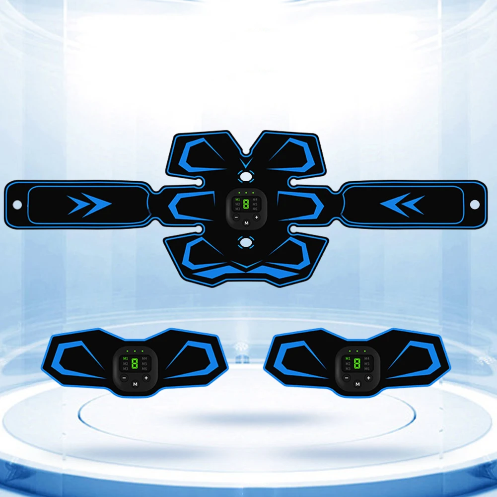 USB Rechargeable Sports Belt  Electric Trainer  Device  Abdominal Training Instrument Smart Fitness Equipment with LED Display