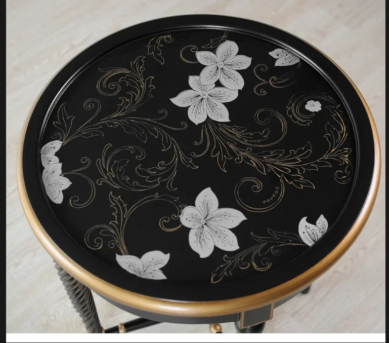 Small-sized furniture, living room, bedroom sofa rounded corner edge few bedside lamp table image 3