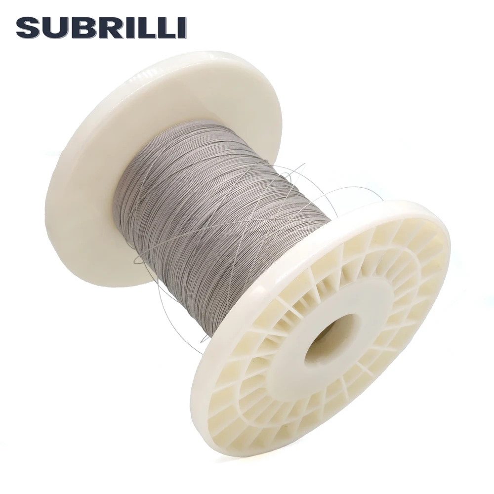 SUBRILLI 다이아몬드 와이어 0.45mm 직경 초극세 와이어 톱 블레이드 200 미터 길이 커터 Mechine 절단 보석 스톤