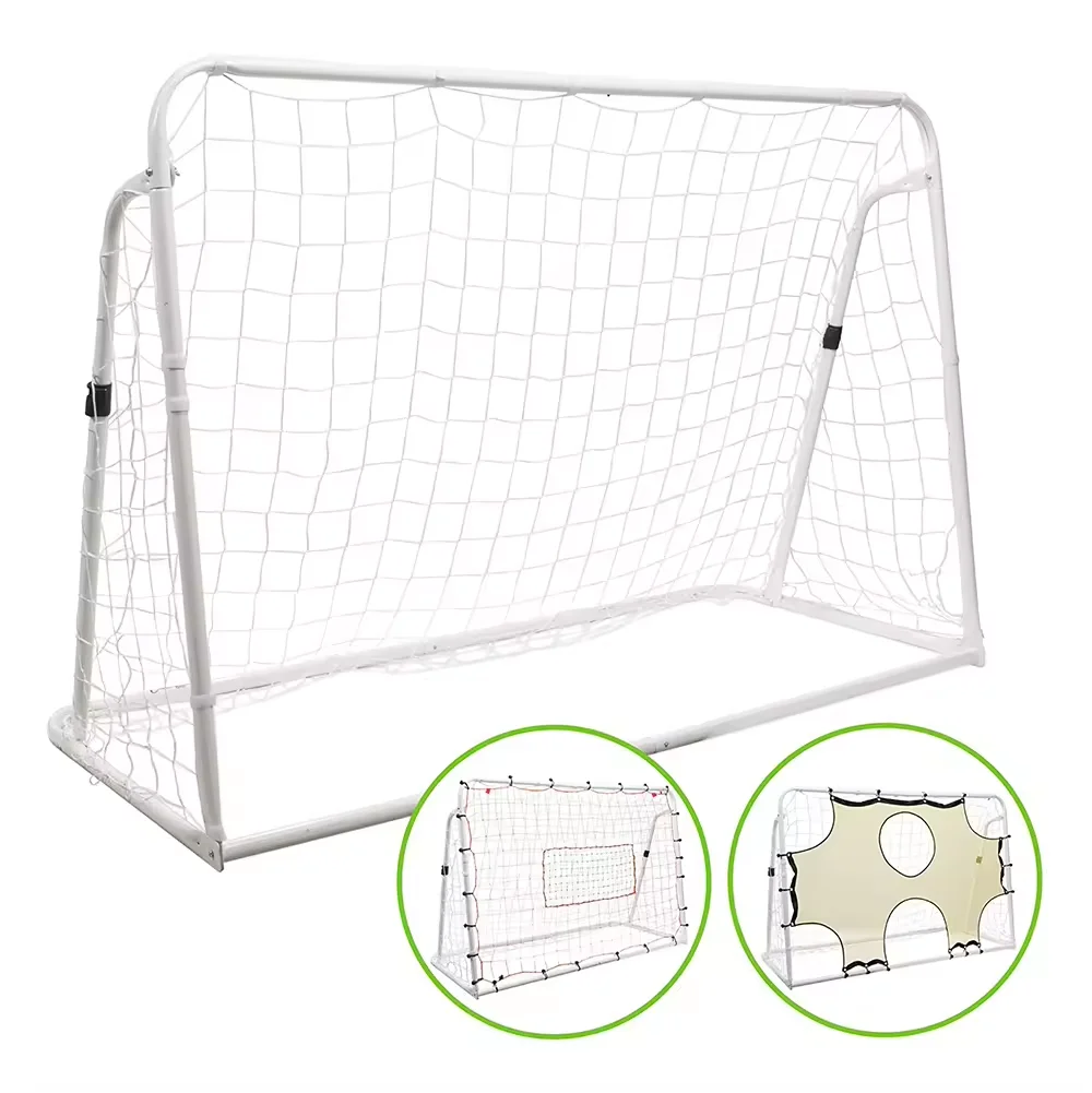 ขายส่งโรงงาน 12 '* 6' Professional Match ทนทานขนาดเต็ม JUNIOR STEEL Rebound ฟุตบอลฟุตบอลเป้าหมายเหล็กฟุตบอลเป้าหมาย