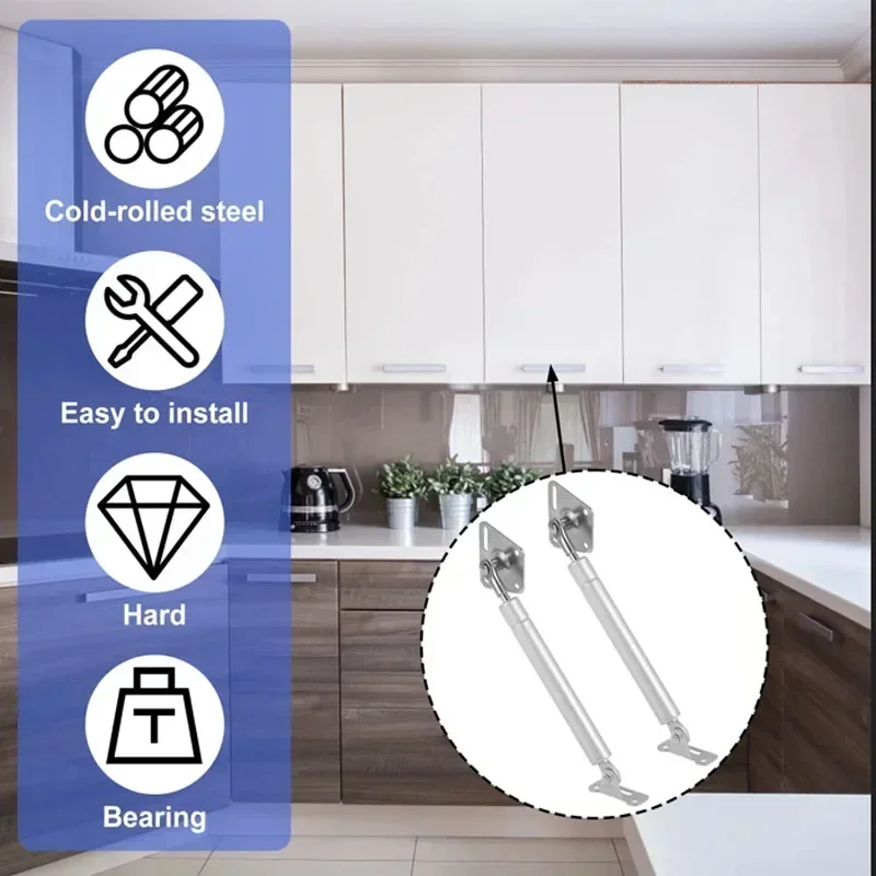 100N Gas Support Rod Cabinet Hydraulic Rod Tatami Air Pressure Rod Gas Spring Picture Frame Meter Box Cabinet Buffer Support