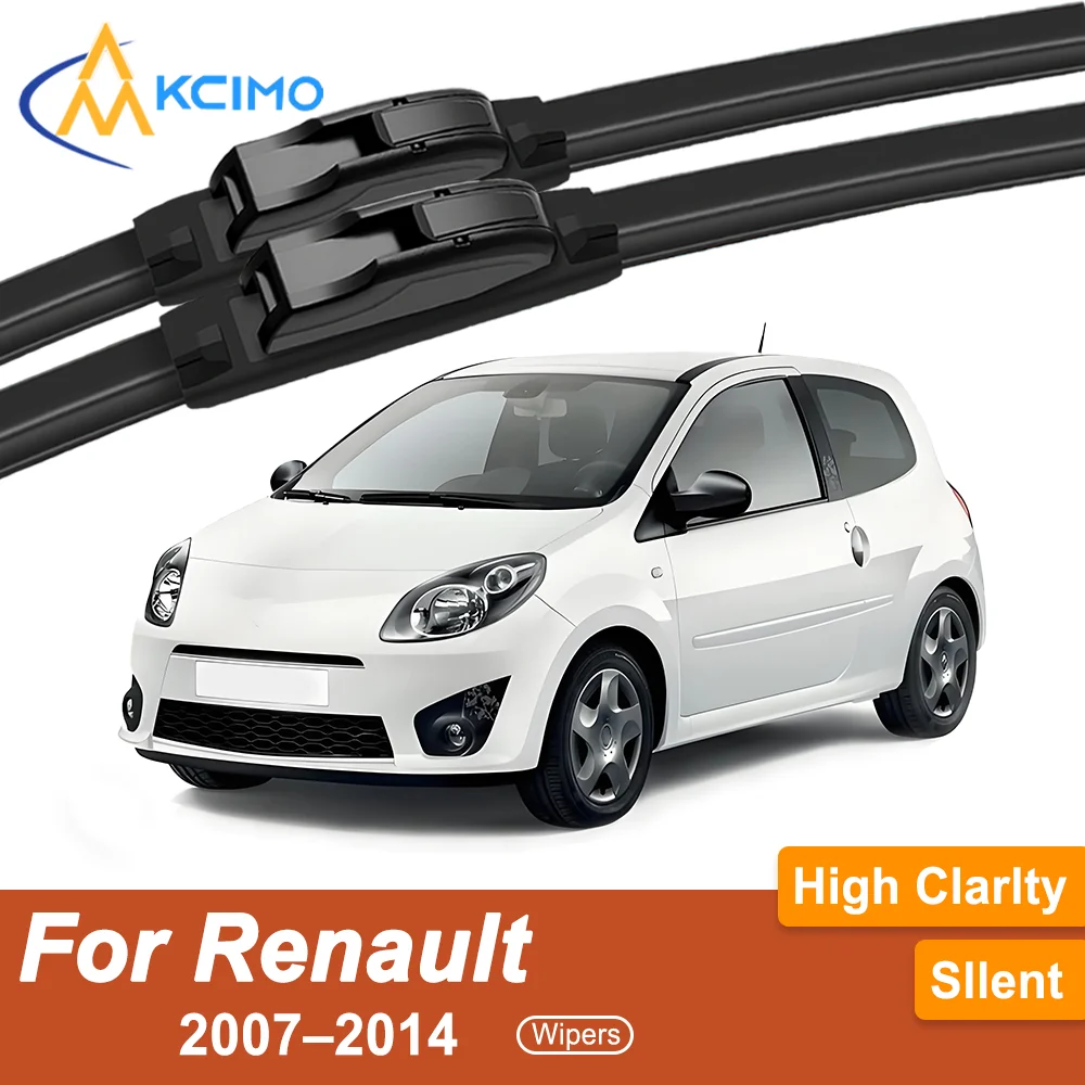 

2 Front Wiper Blades Reliable for Renault Twingo II 2007–2014 All-Season Use Durable Essential for Safe Driving