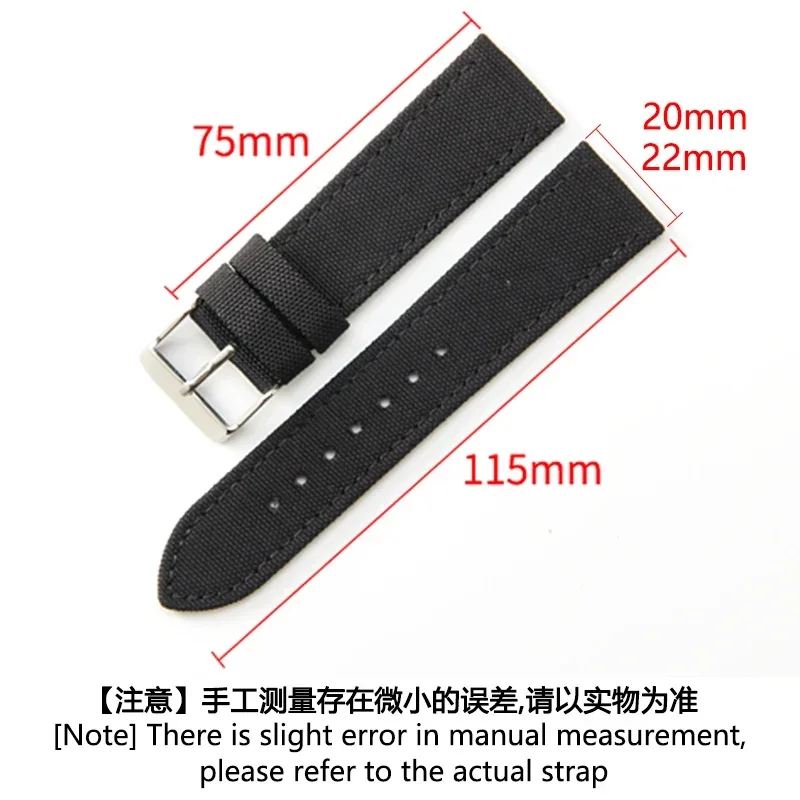 Army Style Nylon Watch Strap for Citizen Eco-Drive Bm8475 for Seagull Seiko Tissot  Genuine Leather Watchband 18 19 20 22 24mm