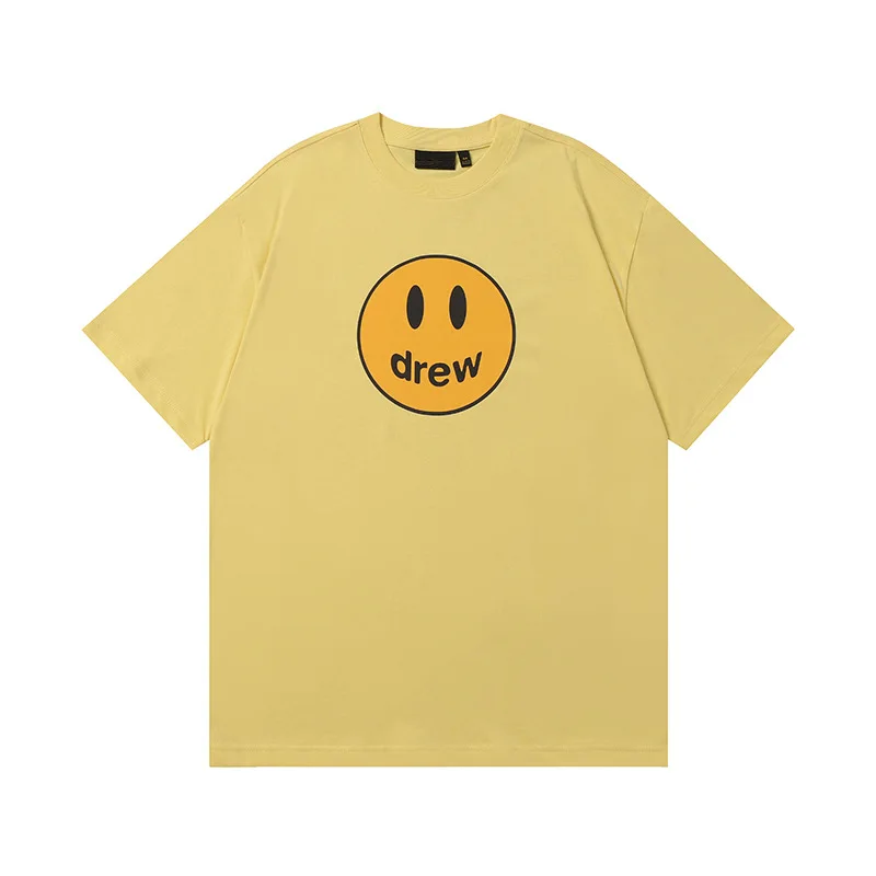 Kurzärmliges High-Street-Casual-Paar-T-Shirt mit Drew House-Print in Übergröße
