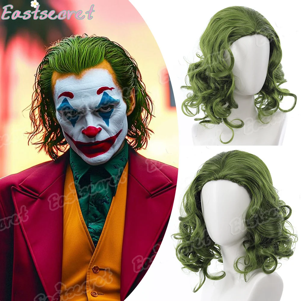 EAST Joker Wig Adults Suitable for Halloween Party Carnival Stage Performance Clown Cosplay High temperature fiber synthetic wig
