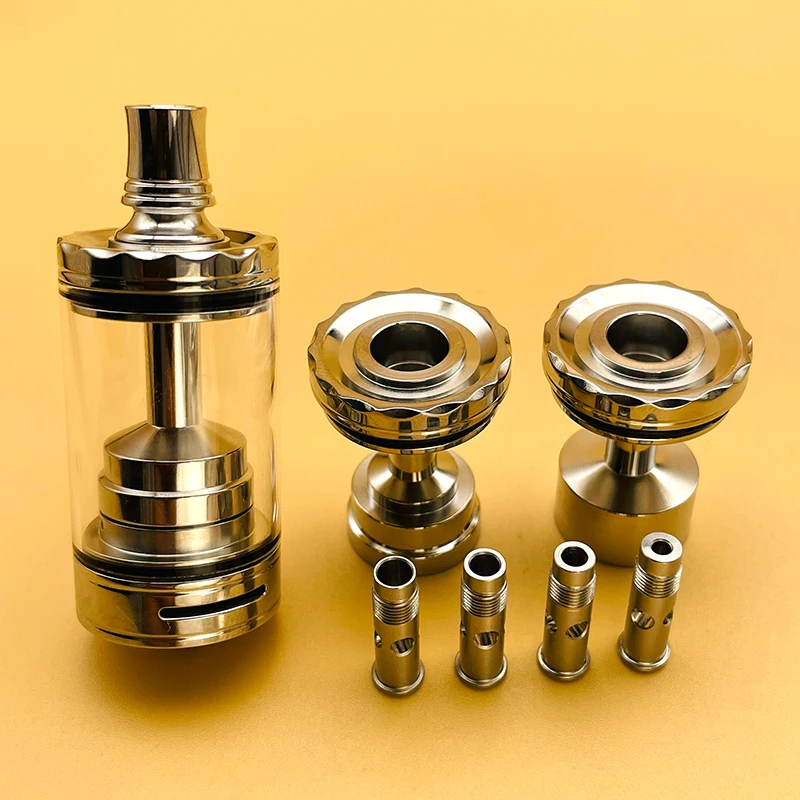 

DSX Diplomat RDL RTA Rebuildable 23mm Atomizer Mirror Polished 3 Chambers Interchangeable and 2.0/2.5/3.0/3.5/4.0mm airpin