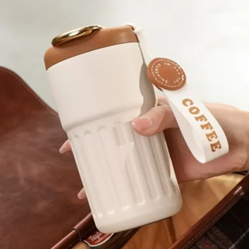 450ml Thermos Bottle Smart LED Display Temperature Stainless Steel Vacuum Cup Office Coffee Cup Business Portable Thermal Mug