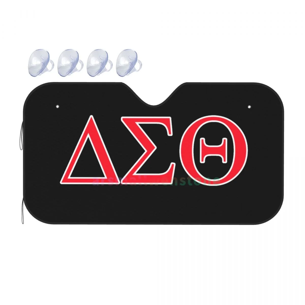 Delta Sigma Theta Sorority Car Reflective Sun Blocker Fits Small Sedans, Mini SUVs Standard Sunshade Car Accessories