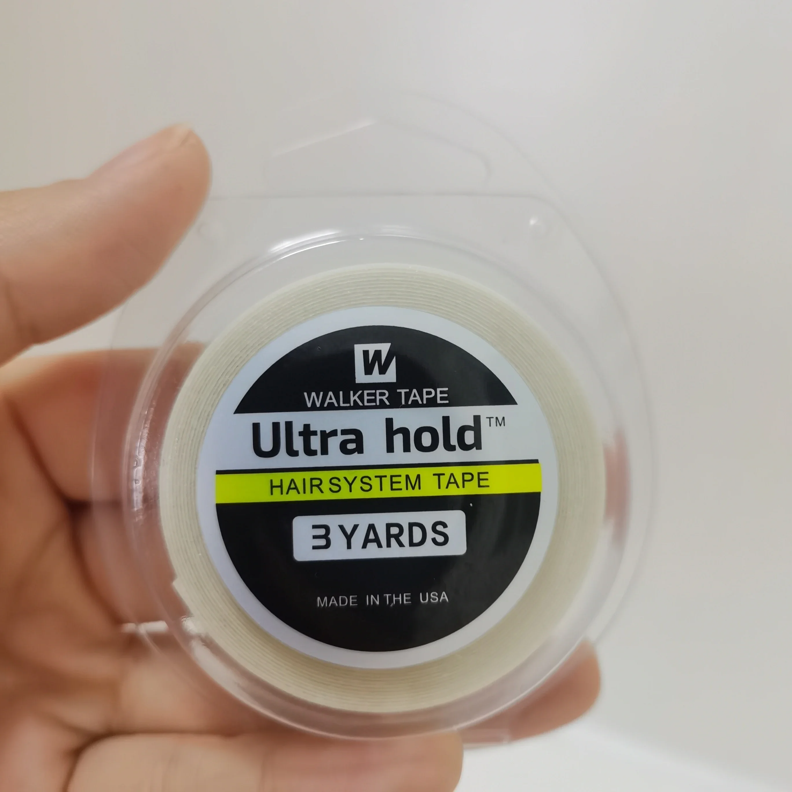 الكل مع صندوق 0.8/1.0/1.27/2 سنتيمتر عرض 3/12/36 ياردة الأبيض الترا عقد الشريط مزدوج الجانب الشريط الدانتيل الجبهة الشريط شريط شعر مستعار