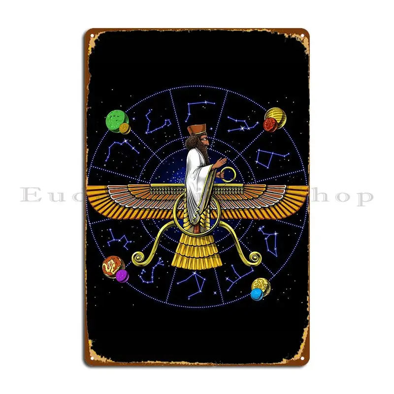 Ancient Anunnaki Astronomy Metal Sign Living Room Poster Bar Garage Print Tin Sign Poster