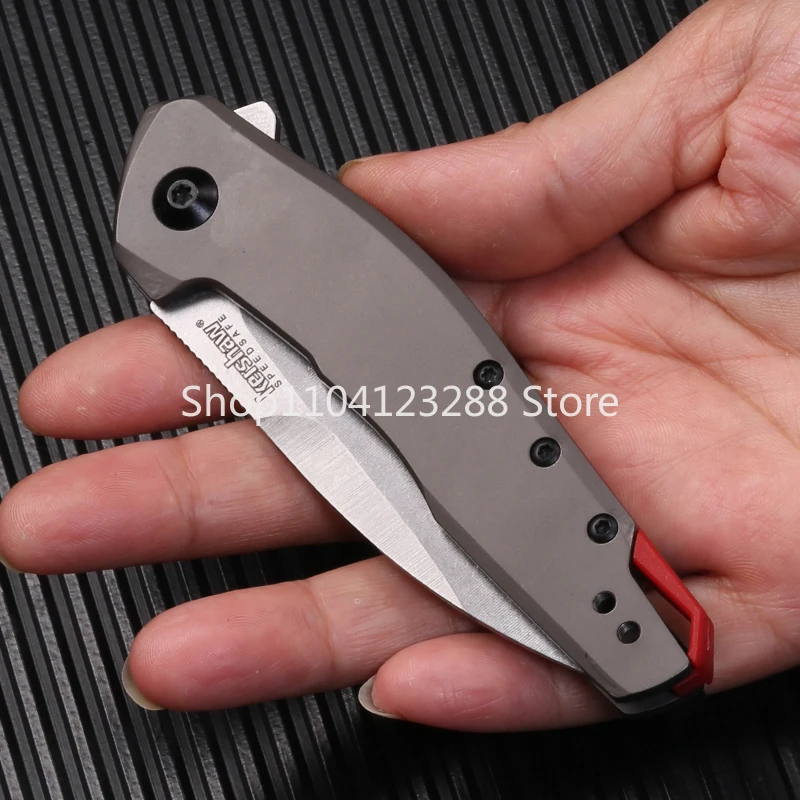 KS 1415 Camping Wilderness Survival Combat 8cr13MOV Blade 420 Steel Handles Portable Folding Pocket Knife Edc Multitool