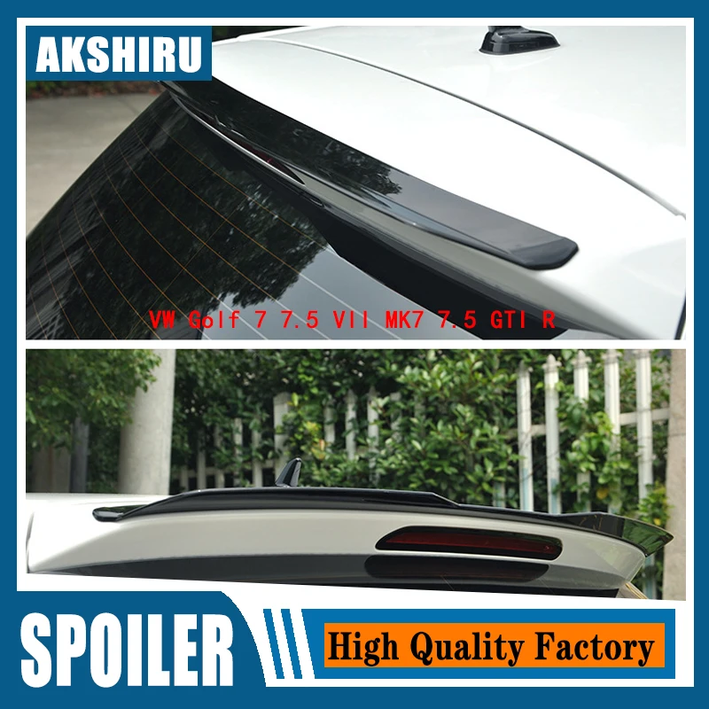 For Golf 7 Rline MK7 7.5 Spoiler 2014-2018 GOLF R GTI GTD ABS Material Car Rear Wing Color Rear Spoiler For Spoiler