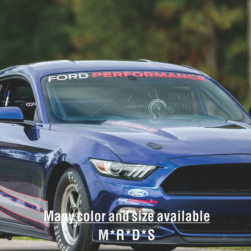 Ford Performance Car Front Window Hood Engine Cover Roof Trunk Tail Body Decal Heritage Edition Side Stripe Sticker for Ford