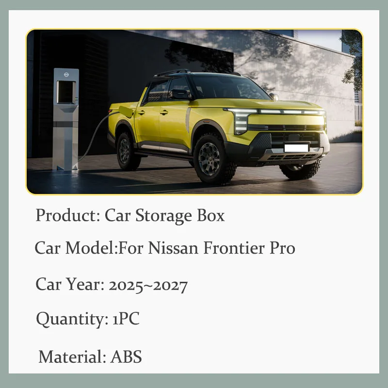 Car Rear Seat Storage Box For Nissan Frontier Pro Dongfeng DFSK Z9 2025~2027 ABS Rear Seat Floor Covers Under-seat Storage BOXES