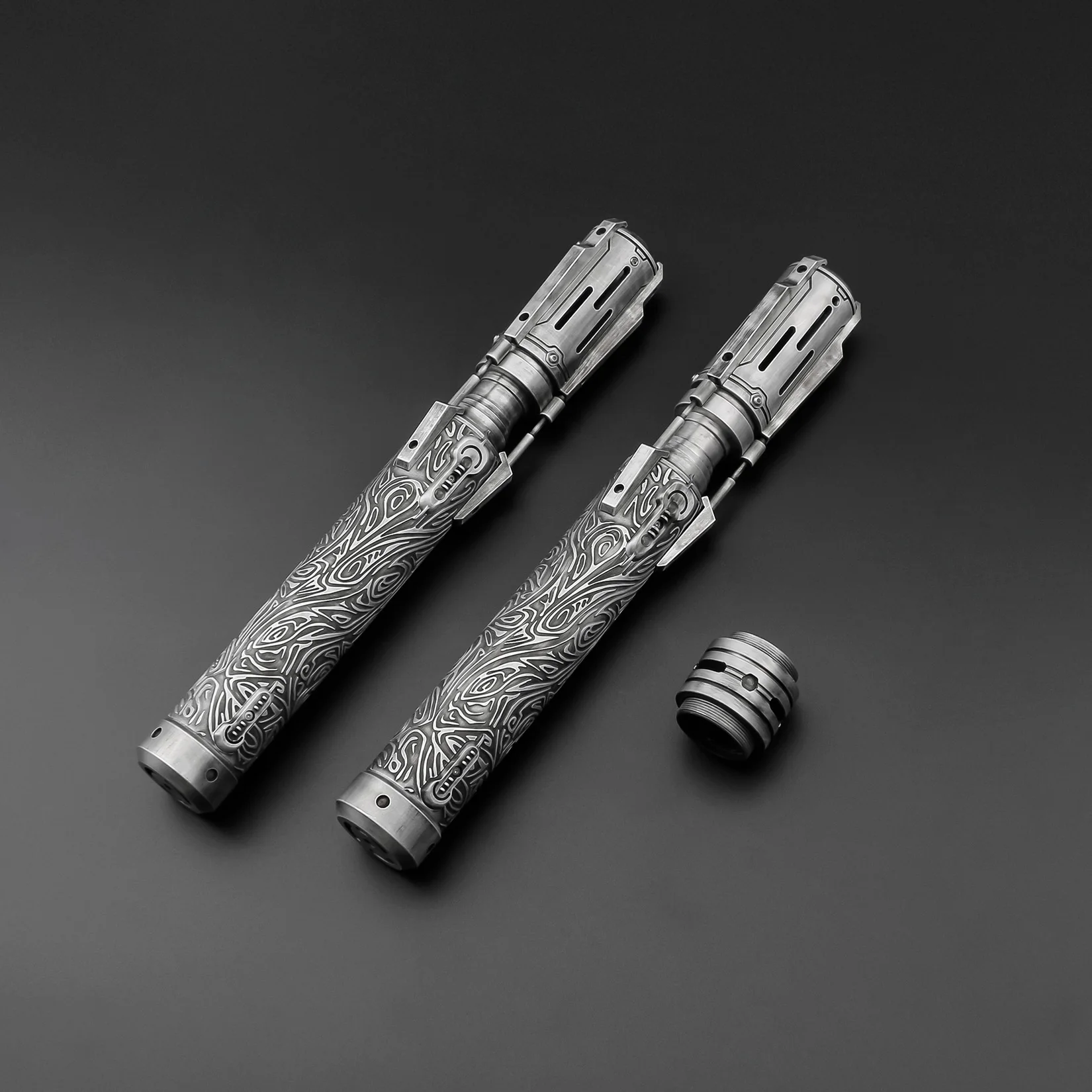 TXQSTUDIO Shang sabre Laser poignée en métal à balançoire lisse avec lame de bande LED carte SD Skywalker jouets Cosplay