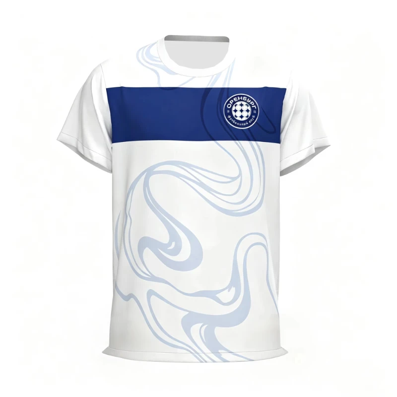 2026 Orenburg 3D Printed Football Jersey Men's Summer Quick Drying Breathe Short Sleeved T-shirt Family Matching Clothing