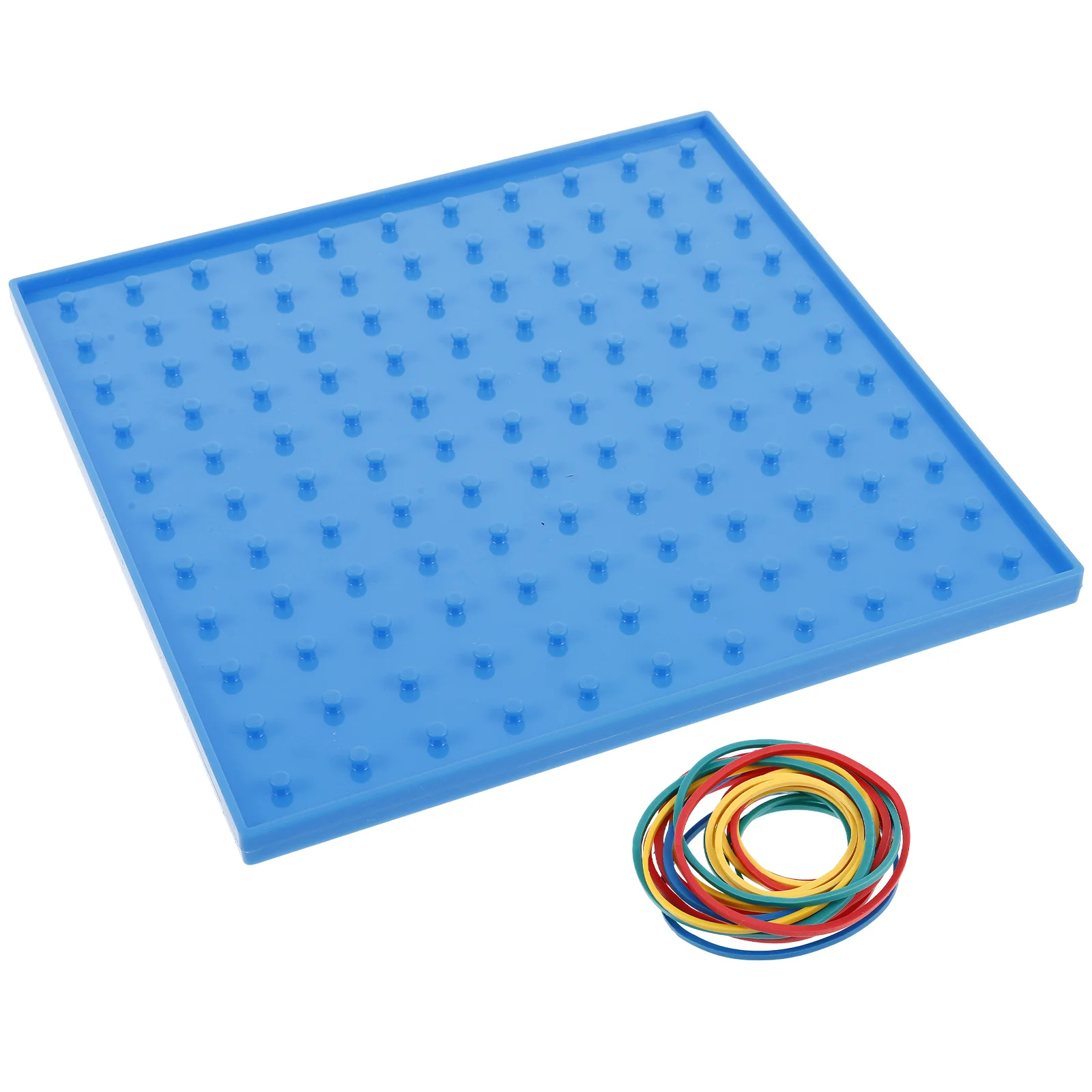 1 set 1 Set Pegboard Kids Geoboard Shape Creation Kit Math Learning Tool Stem Educational For Classroom Home Use Puzzle Board