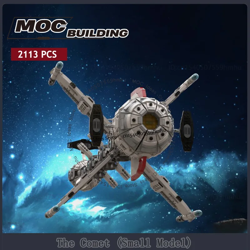 Space Comet Model MOC Building Blocks Spaceship DIY Assembled Technology Bricks Display Collection Toys Xmas Gifts