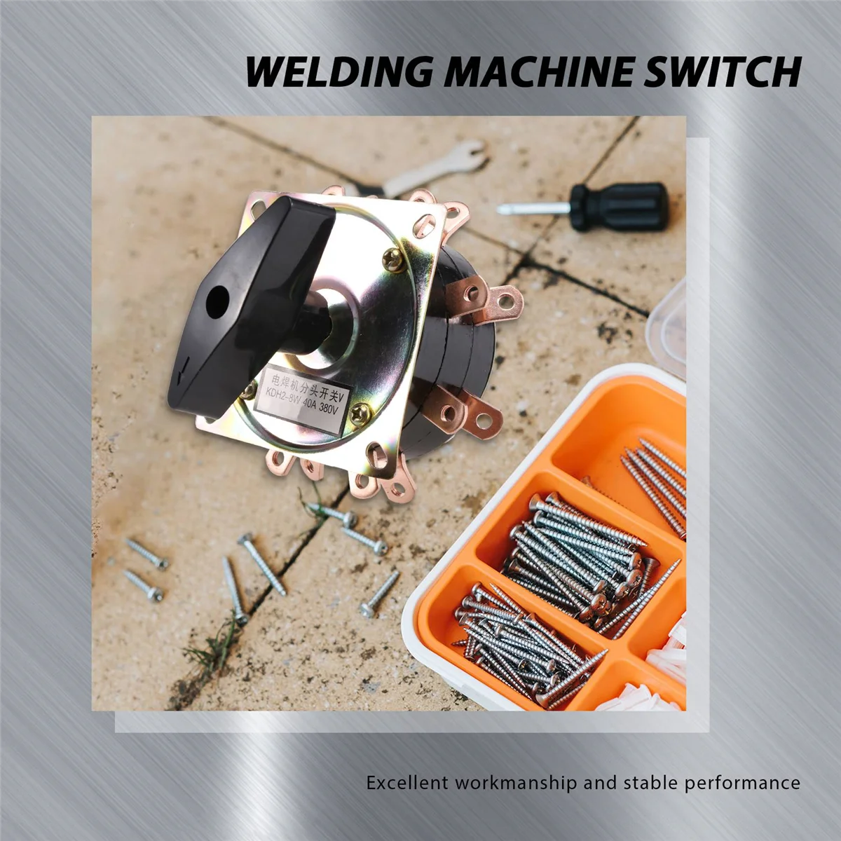 回転式溶接機スイッチ,銅針,銀メッキ,2相,KDH-40, 2-8コンタクタ,8ビット,16ピン,40a