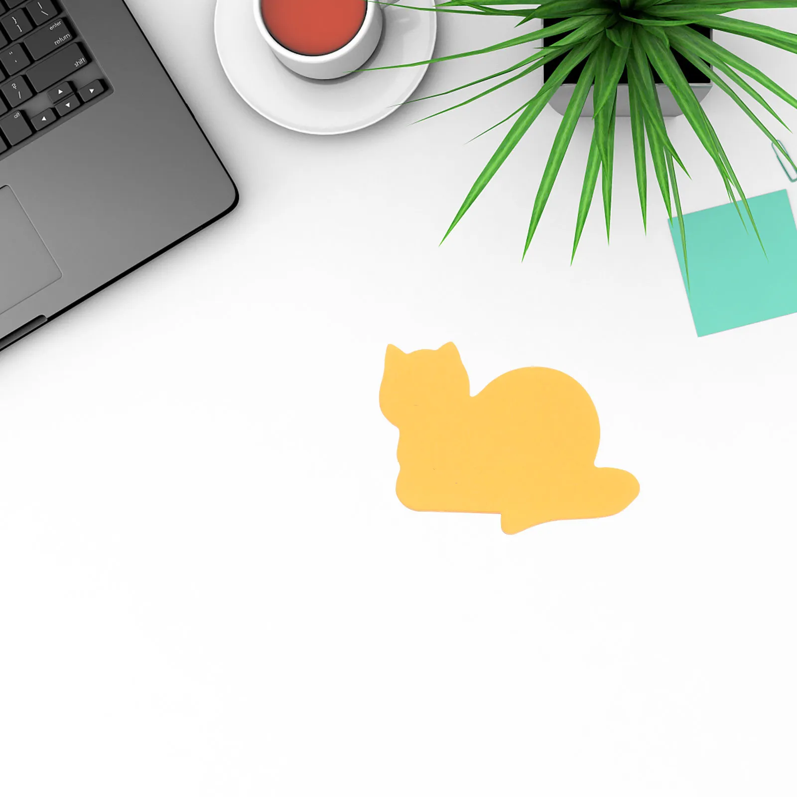 Blocs de notas extraíbles de diseño Simple de gato de dibujos animados, 16 Uds., para recordatorio de cumpleaños, suministros escolares de viaje