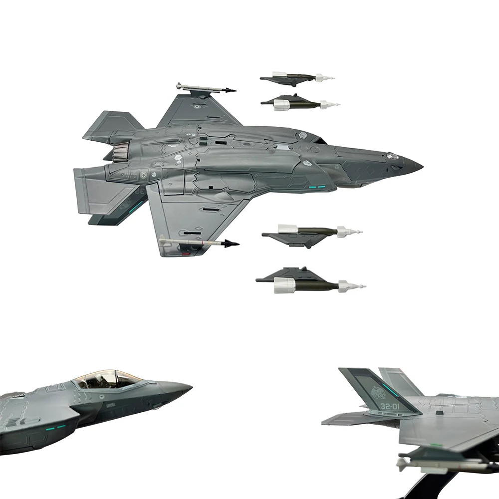 1/72 Maßstab US Army F-35 F-35A F35 Lightning II Joint Strike Jet Fighter Druckguss-Metallmodell Fertiggestelltes Flugzeugmodell Sammlerstück Dekoration