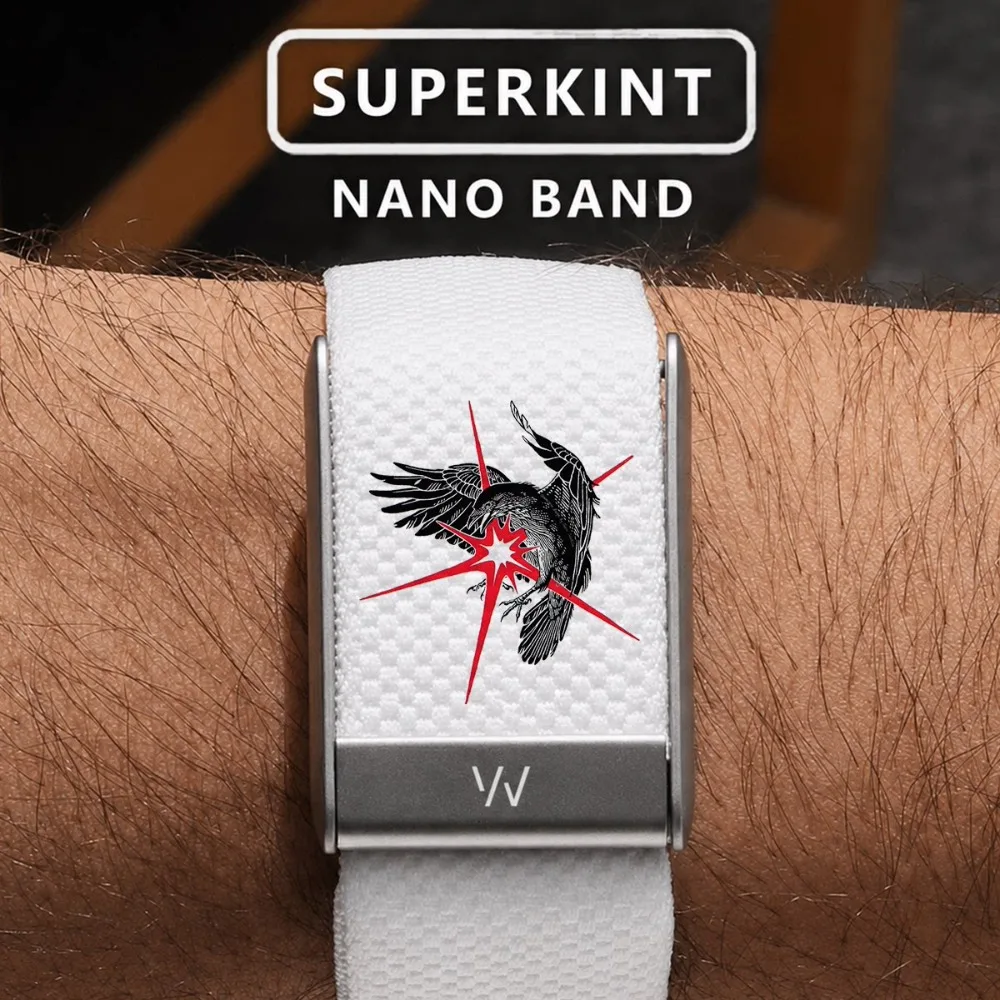 For WHOOP 5.0 MG Bird Pattern Letter Slogan Printed Nylon Replacement Sport Band Wrist Strap