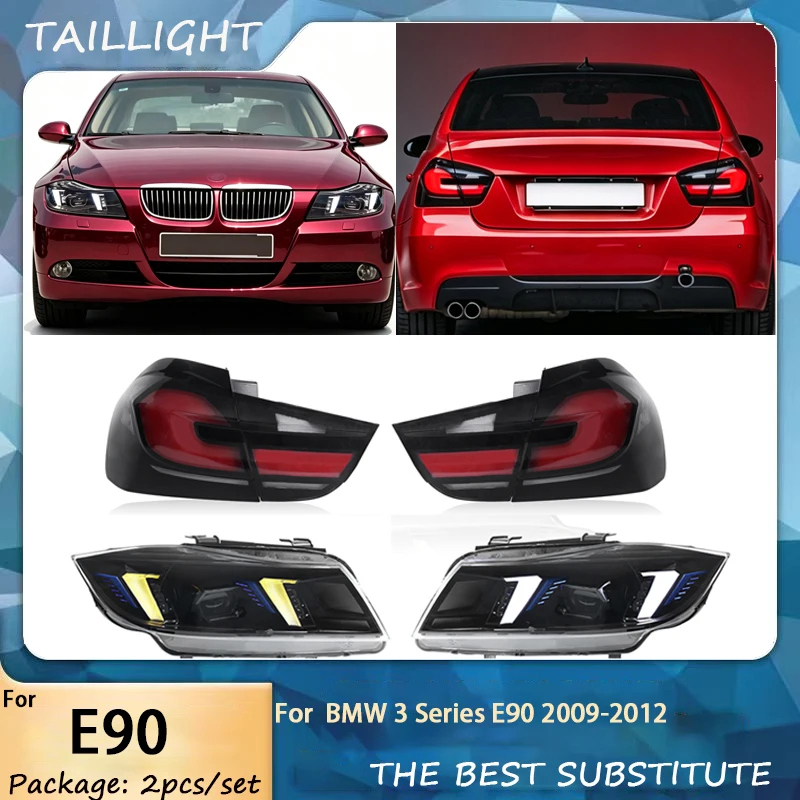 Headlight+taillight For BMW E90 LED Headlights 2009-2012 Head Lamp Car Styling DRL Signal Projector Lens Automotive Accessories