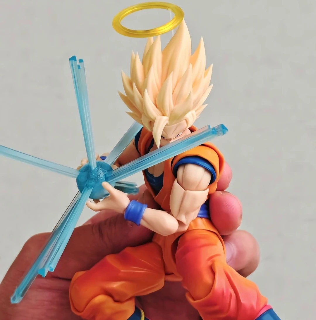 [In Stock] DKO Studio Super Saiyan 2 Goku Head Sculpt Accessory Pack Dragon Ball DKO Goku Head 1/12 Action Figure Accessories view 5