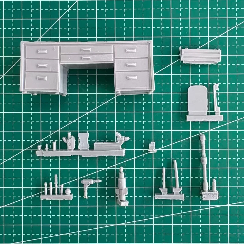 Zestaw modeli do odlewania ciśnieniowego z żywicy w skali 1/35 Model stołu warsztatowego z żywicy wymaga samodzielnego montażu i kolorowania