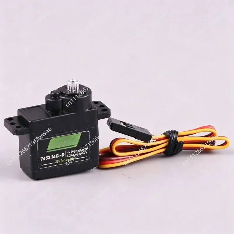 For 9G Digital Metal Gear Servo 7452 Model Aircraft Servo, Remote Control, Helicopter, Fixed Wing FPV