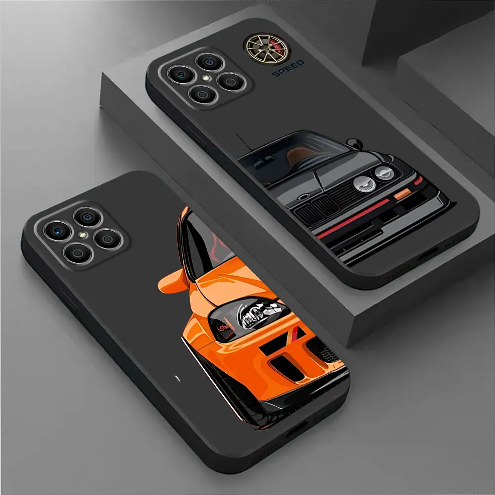 Sports Car Tokyo JDM Shell Case for Honor Magic5 Lite 90 Pro X6a 8X 70 X8 X6 X8a X9a X7 Magic5 Silicone Cover