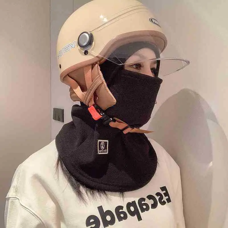Winter Cycling Balaclava Windproof Cold Proof Face Mask Anti Fog Goggles Motorcycle Skiing Outdoor Thermal Thickened Neck Warmer