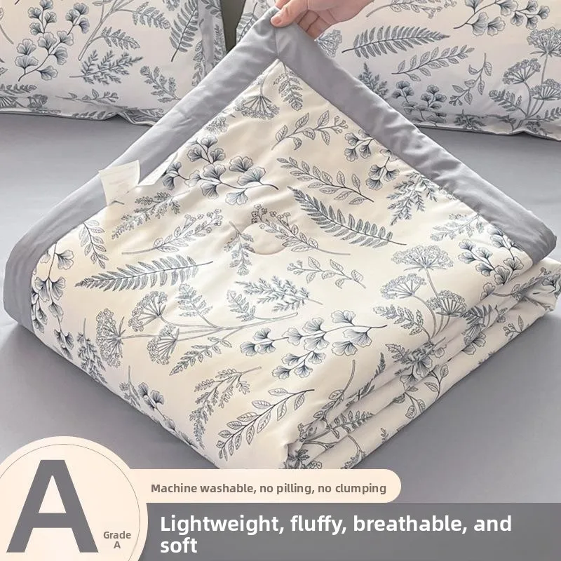 Summer Washable Air Conditioned Single Double Person Quilt Company Activity Promotional Gift Polyester Fiber Synthetic Fiber ...