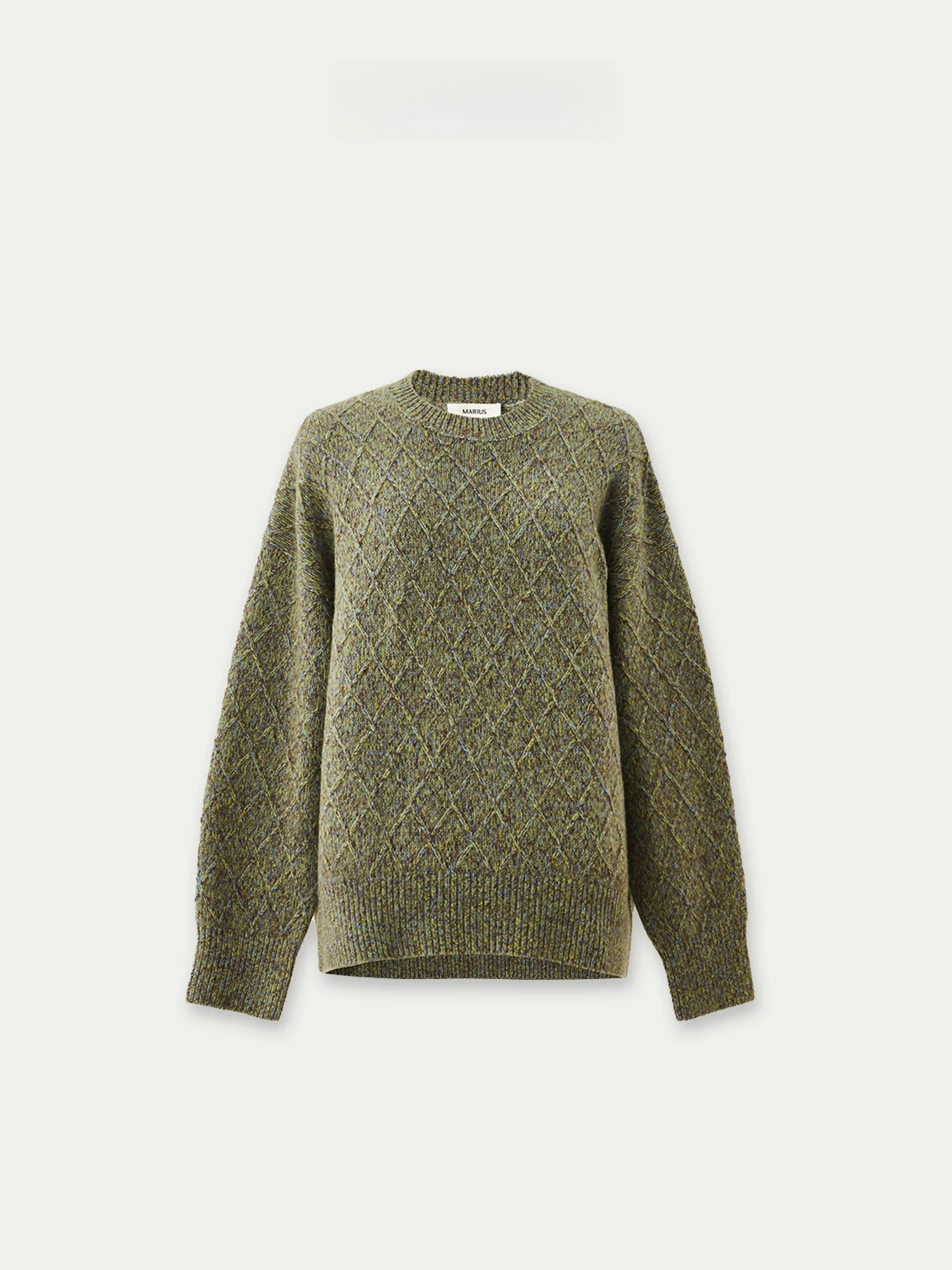 

MARIUS Cisas Night Wool Camere Twist Flower nt Faion oulder Drape Sweater Women's Knitted Long Sve Top