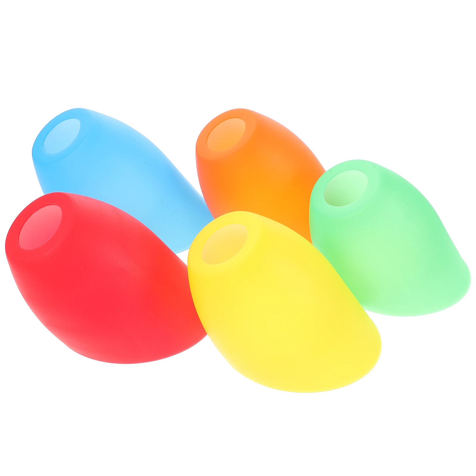 

5Pcs Colorful Plastic Lamp Shade Horseshoe Design Replacement for Ceiling Floor Table Lamp Strong Reliable Home Decor Light