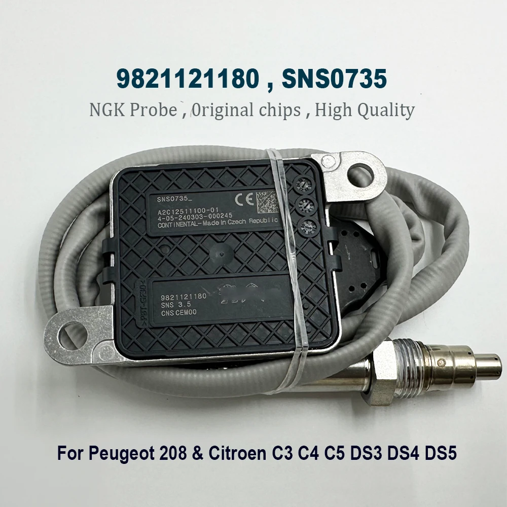 

9821121180 SNS0735 For NGK Probe Nitrogen Oxide Nox Sensor Top Quality 5WK96745A For Peugeot 208 & Citroen C3 C4 C5 DS3 DS4 DS5