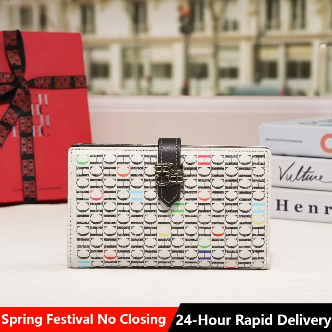 CH Luxury Brand Spring Fashion Women's Organizer Wallet Coin Purse Long Large Capacity Card Holder Coin Purse 2025 High Quality