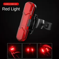 Bicycle Tail Light Night Cycling USB Charging Waterproof Single Lights Mountain Bike Led Warning Light Bicycle Accessories