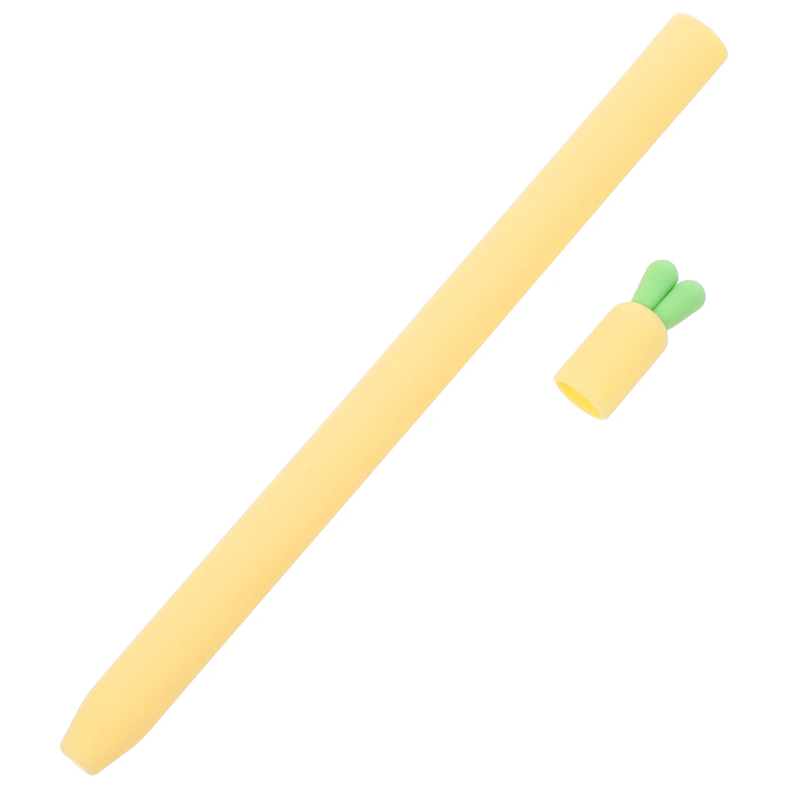 

Silicone Pen Case for Pencil 1st Gen Yellow Smooth Anti Drop Dust Proof Cover Fall Resistant Stylus Holder Unique Design