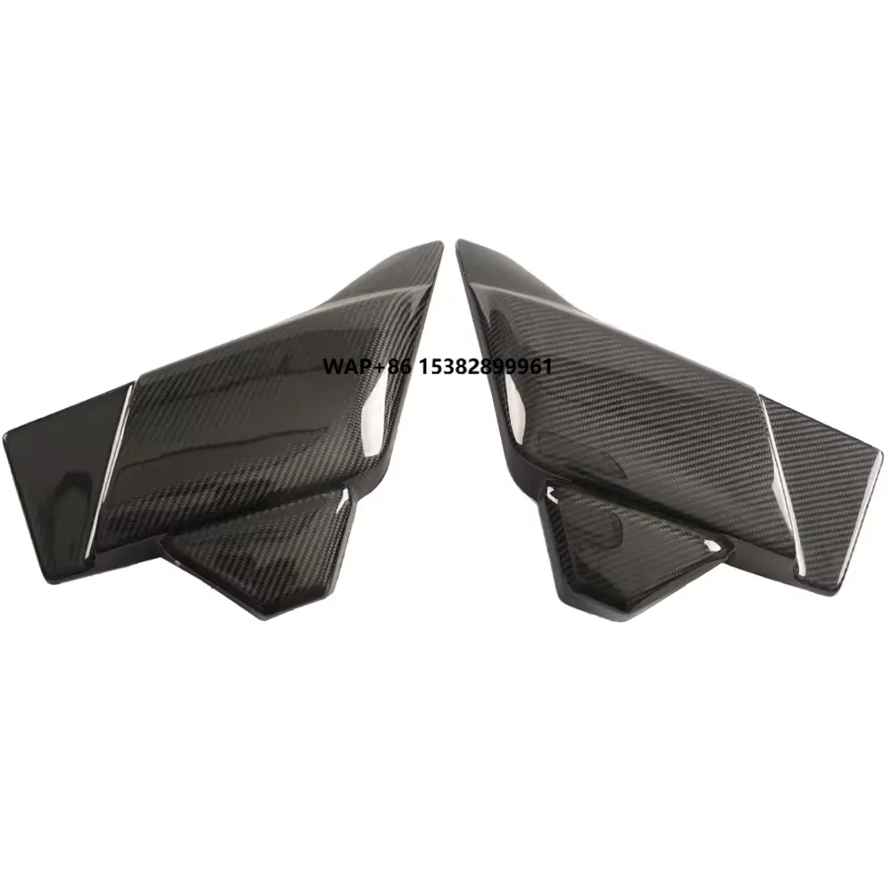 3K Twill Glossy Carbon Fiber Battery Cover with Diagonal Stripe Shine Compatible with 2023-2025 for Harley Road Glide CVO Cubic