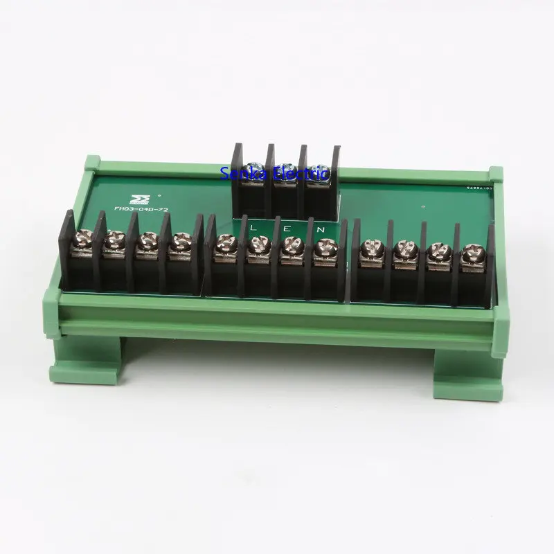 Din Type Screw Terminal Block Multi-in/out PCB Distribution Box Breakout Parallel Power Cord Splitter Connector