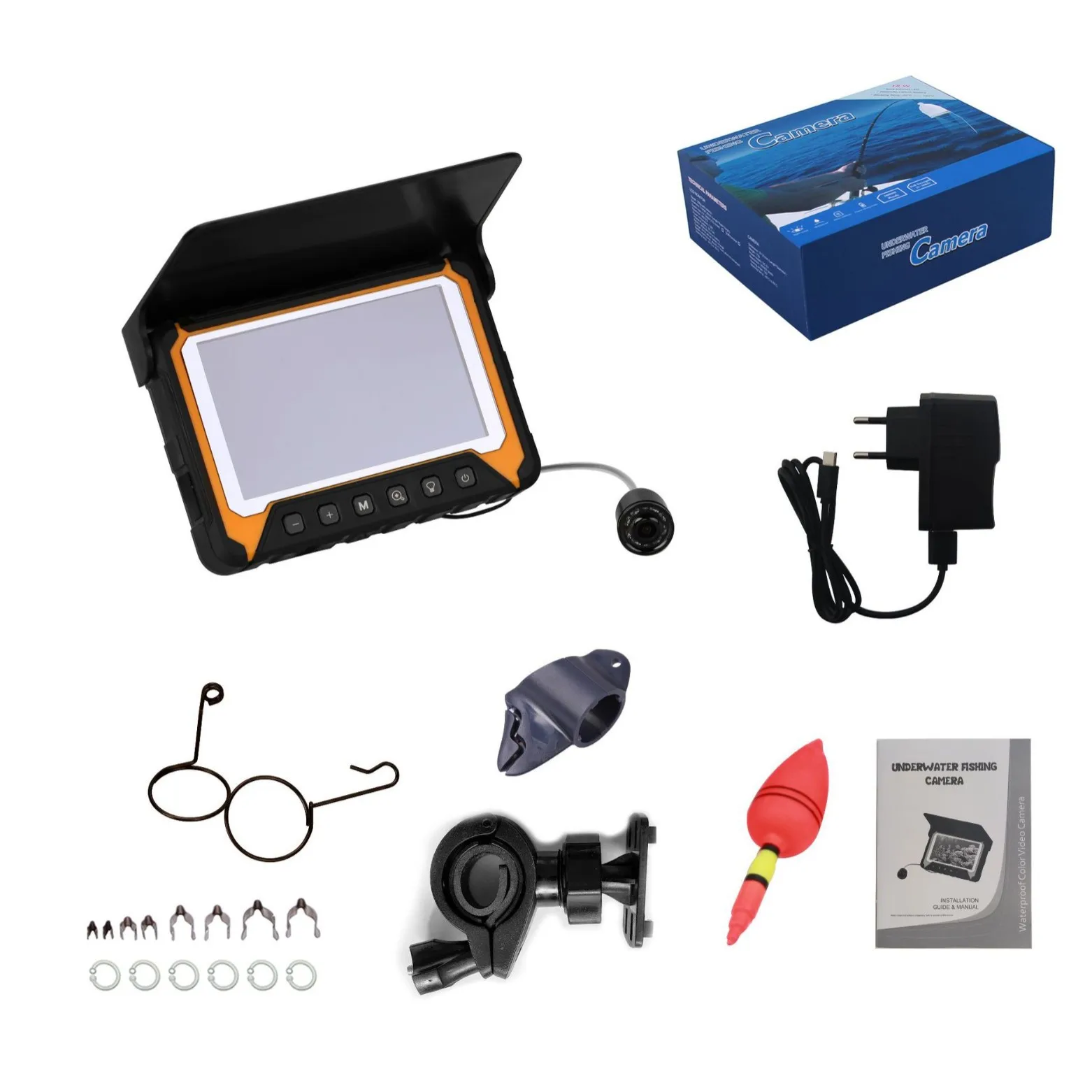 5Inch IPS Screen Underwater 15/20/30M Fishing Camera 1000TVL Handheld Endoscope iCe-Fishing Camera CMOS Borescope Fish Finder