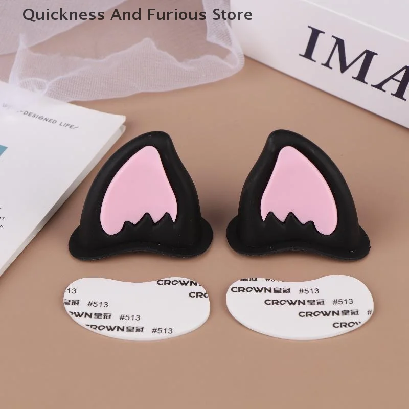 Helmet Ear Accessory For Scooter Bicycle Adhesive Motorbike For Skateboarding For Cycling Motorcycle Helmet Cat Ear Decorations