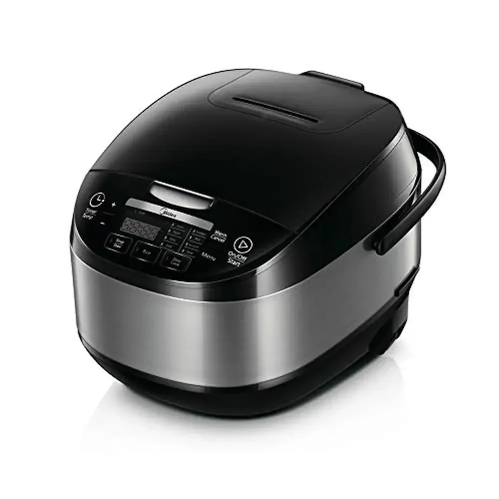 Grande fornello di riso Fuzzy Logic 11 preimpostazioni 10 tazze non cotte Auto Mantieni caldo timer 24 ore su 24 Pannello display a LED dal design premium Valvola a vapore