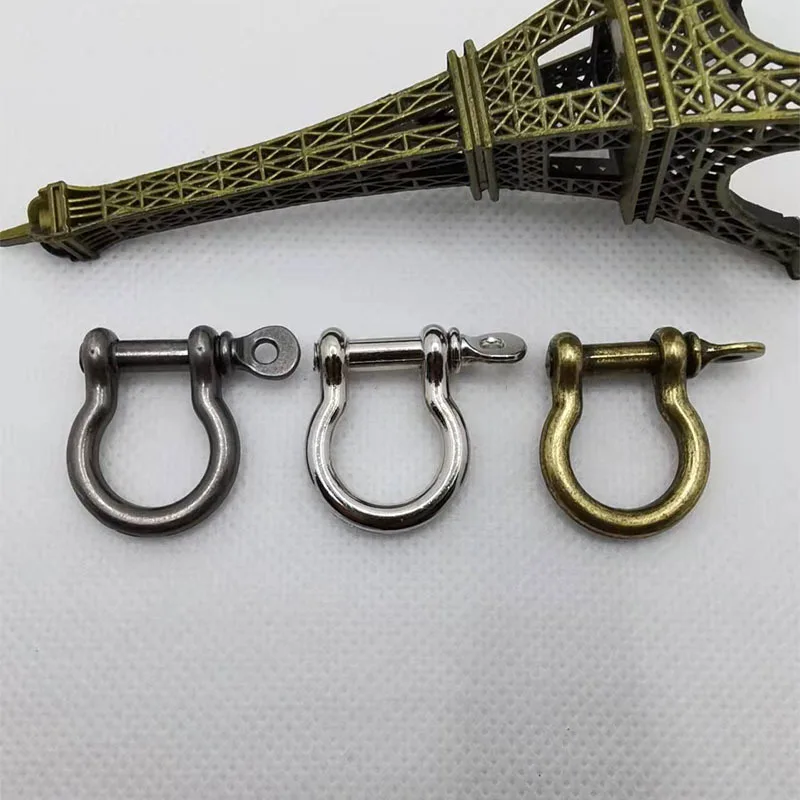 2022 1pc Anchor Shackle Screw Pin For Outdoor Camping Survival Rope Bracelets O-Shaped Stainless Steel Shackle Buckle