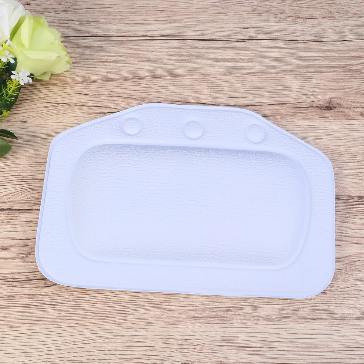 Bath Pillow for Tub with 3 Heavy Duty Suction Cups Ergonomic Back Head Support Cushion Soft Flexible Spa Bath Experience